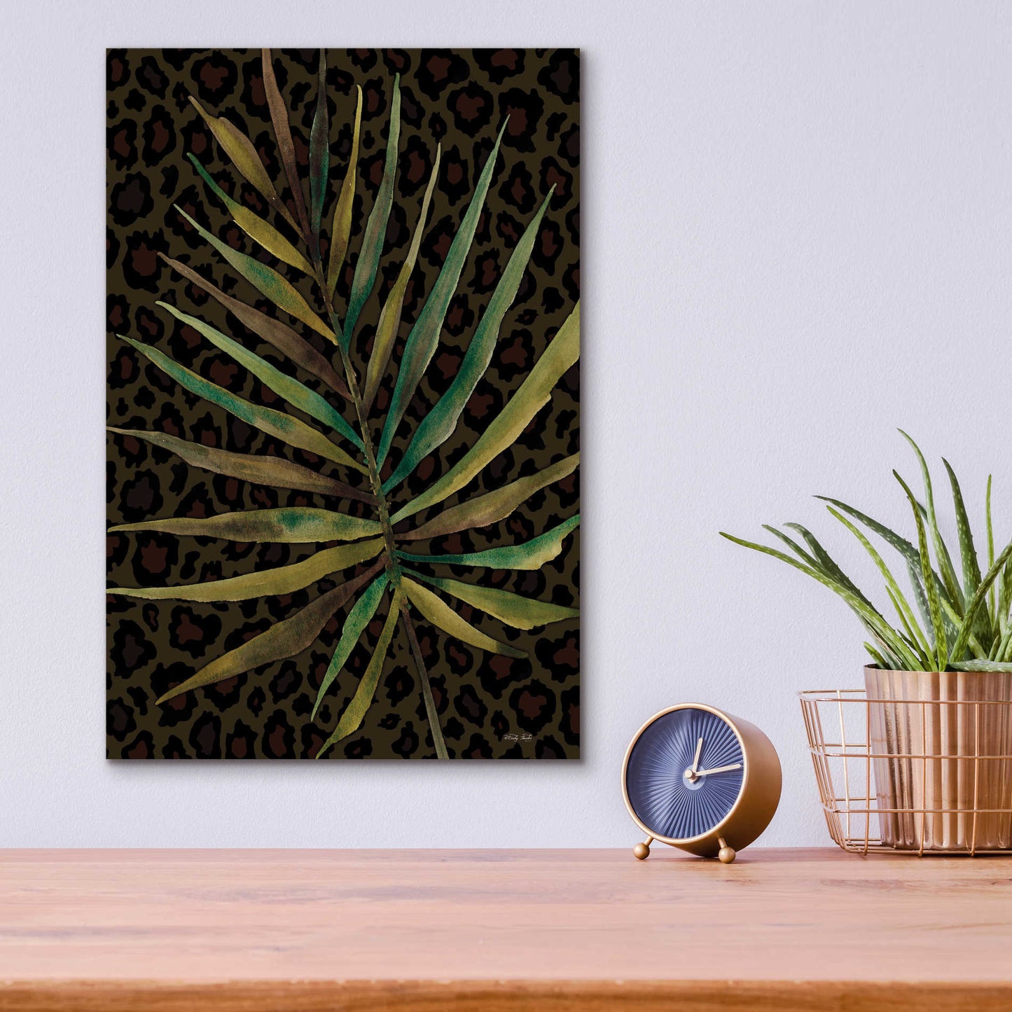 Epic Art 'Areca Leaf' by Cindy Jacobs, Acrylic Glass Wall Art,12x16