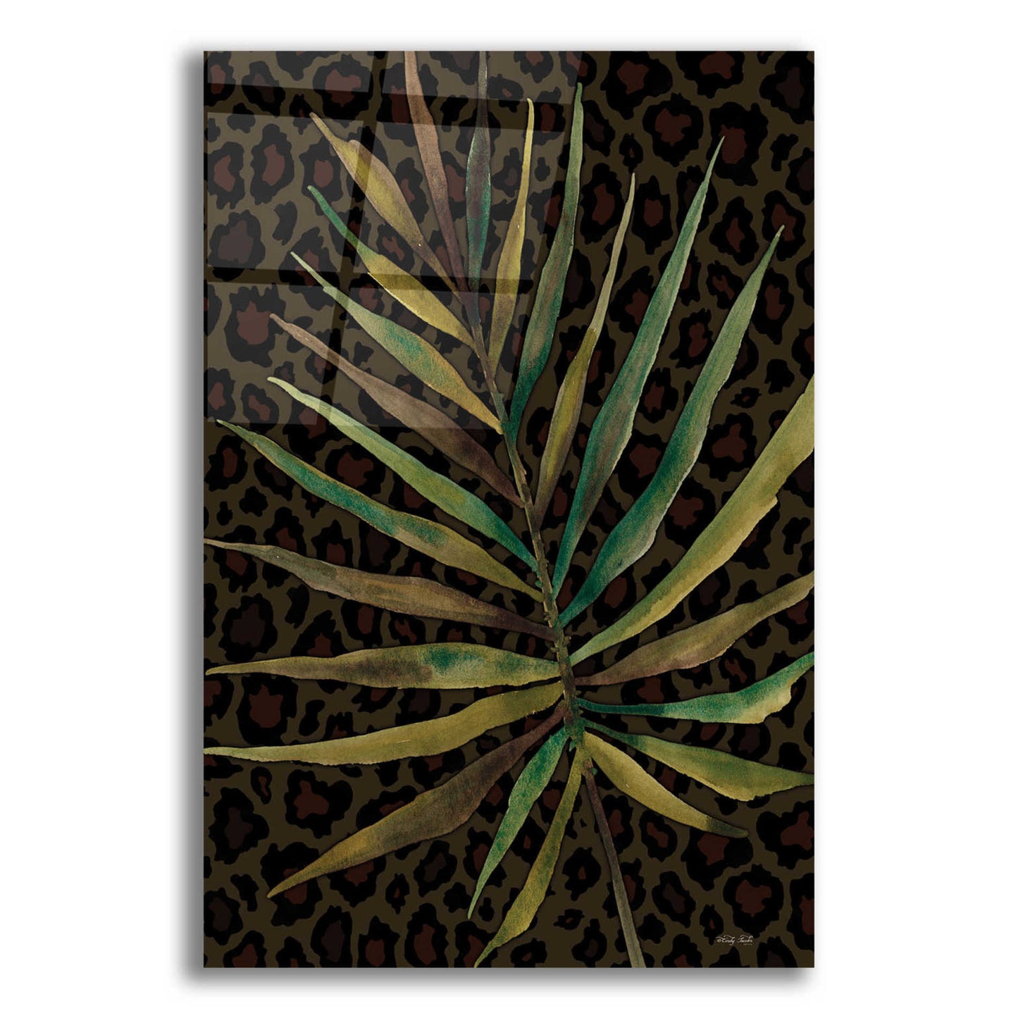 Epic Art 'Areca Leaf' by Cindy Jacobs, Acrylic Glass Wall Art,16x24