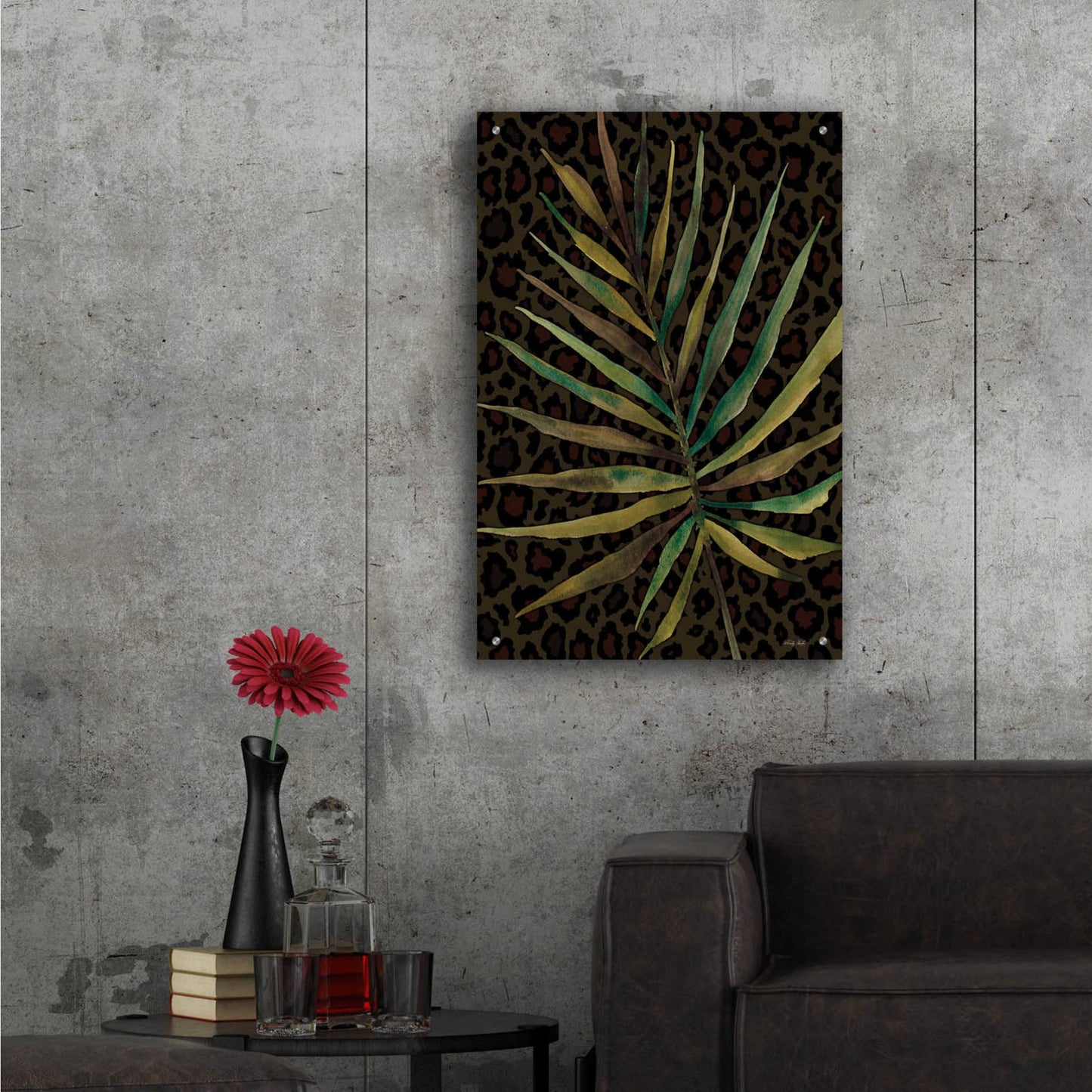 Epic Art 'Areca Leaf' by Cindy Jacobs, Acrylic Glass Wall Art,24x36