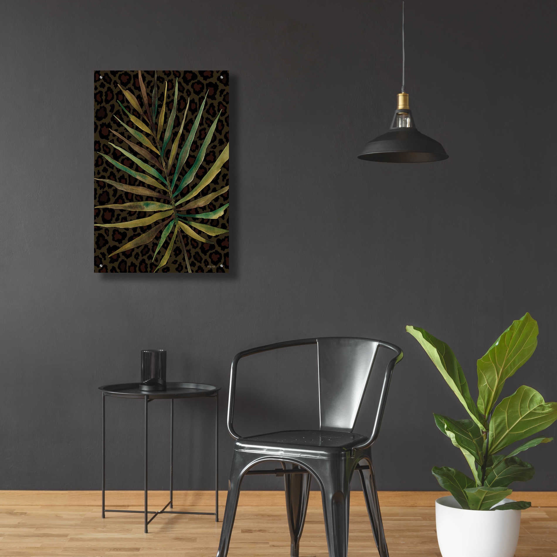 Epic Art 'Areca Leaf' by Cindy Jacobs, Acrylic Glass Wall Art,24x36