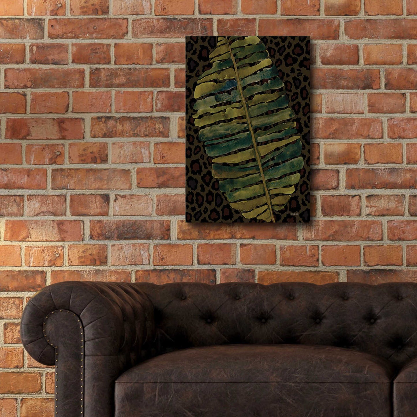 Epic Art 'Banana Leaf' by Cindy Jacobs, Acrylic Glass Wall Art,16x24