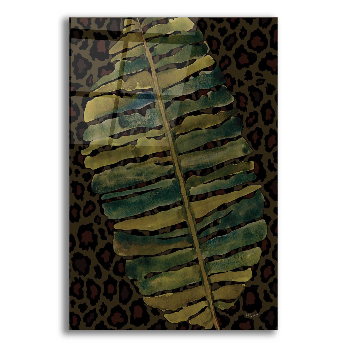 Epic Art 'Banana Leaf' by Cindy Jacobs, Acrylic Glass Wall Art,16x24