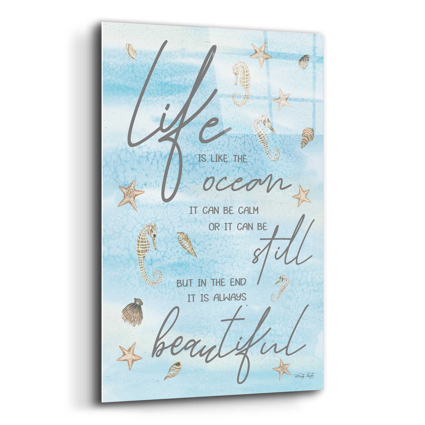 Epic Art 'Life is Like...' by Cindy Jacobs, Acrylic Glass Wall Art,16x24