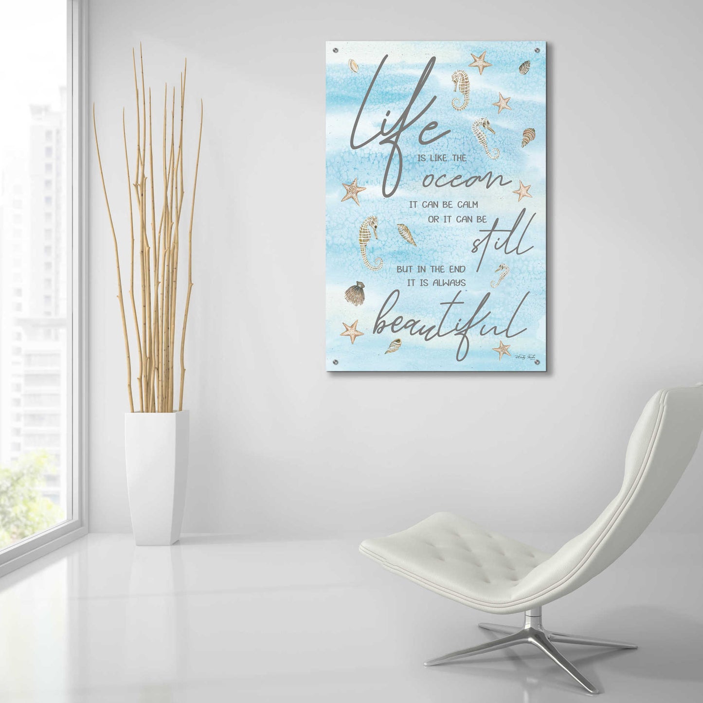 Epic Art 'Life is Like...' by Cindy Jacobs, Acrylic Glass Wall Art,24x36