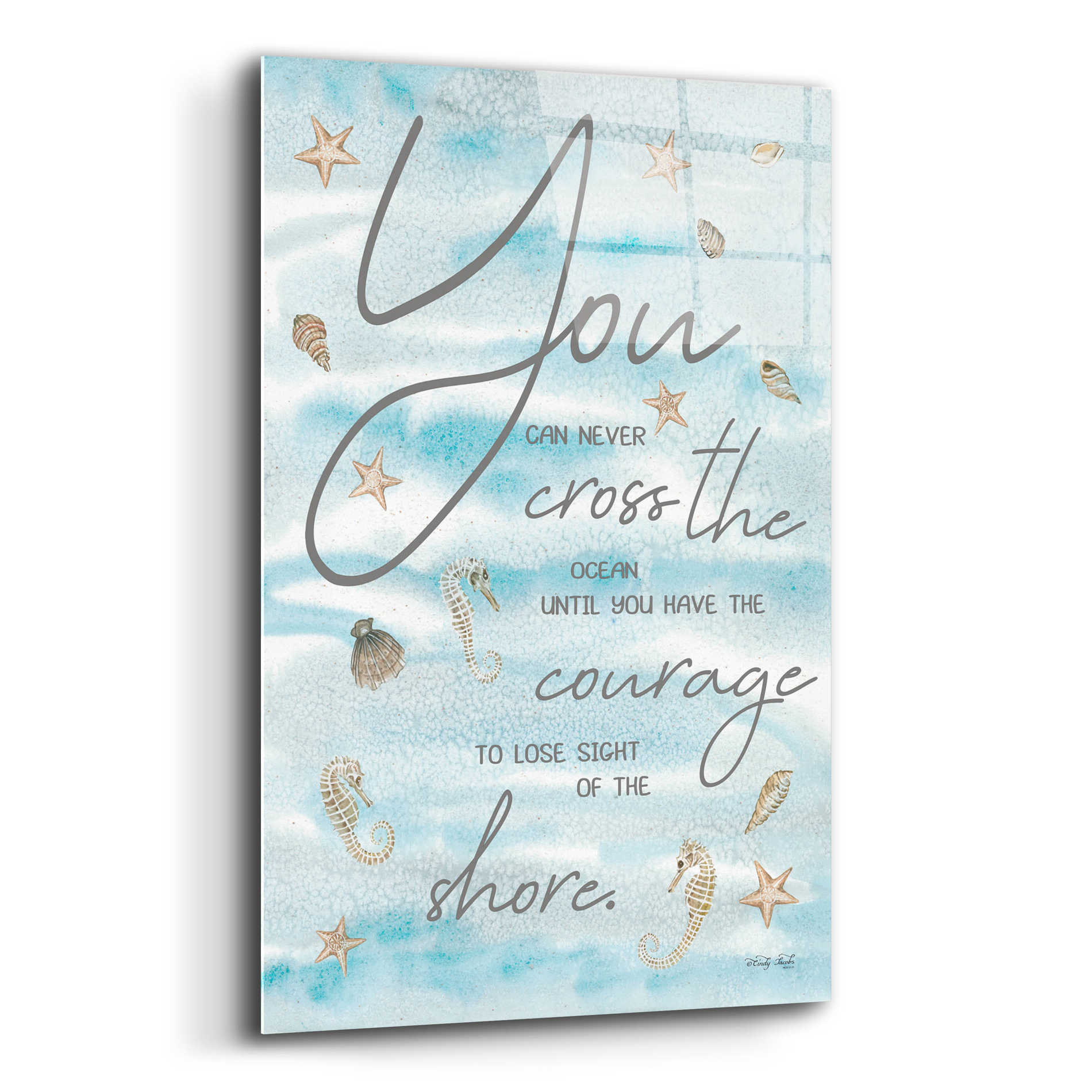 Epic Art 'You Can Never...' by Cindy Jacobs, Acrylic Glass Wall Art,12x16