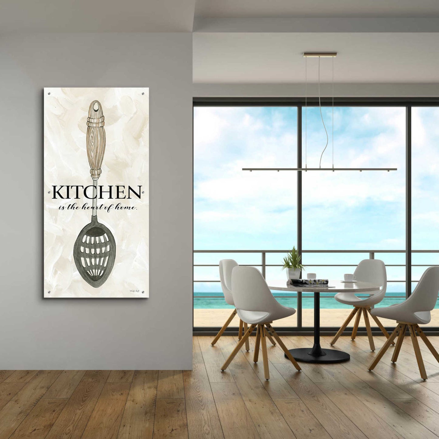 Epic Art 'Kitchen is the Heart of the Home' by Cindy Jacobs, Acrylic Glass Wall Art,24x48