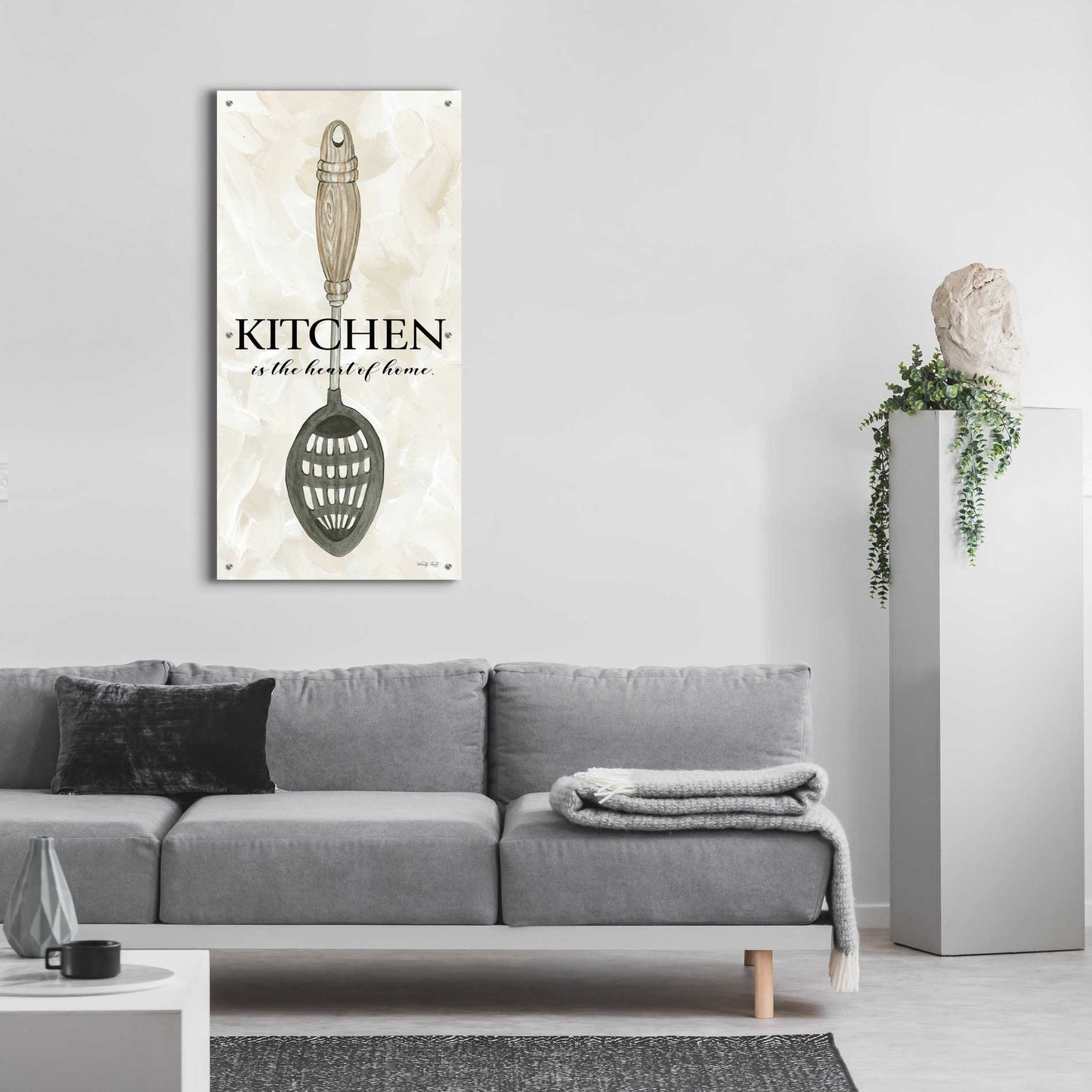 Epic Art 'Kitchen is the Heart of the Home' by Cindy Jacobs, Acrylic Glass Wall Art,24x48