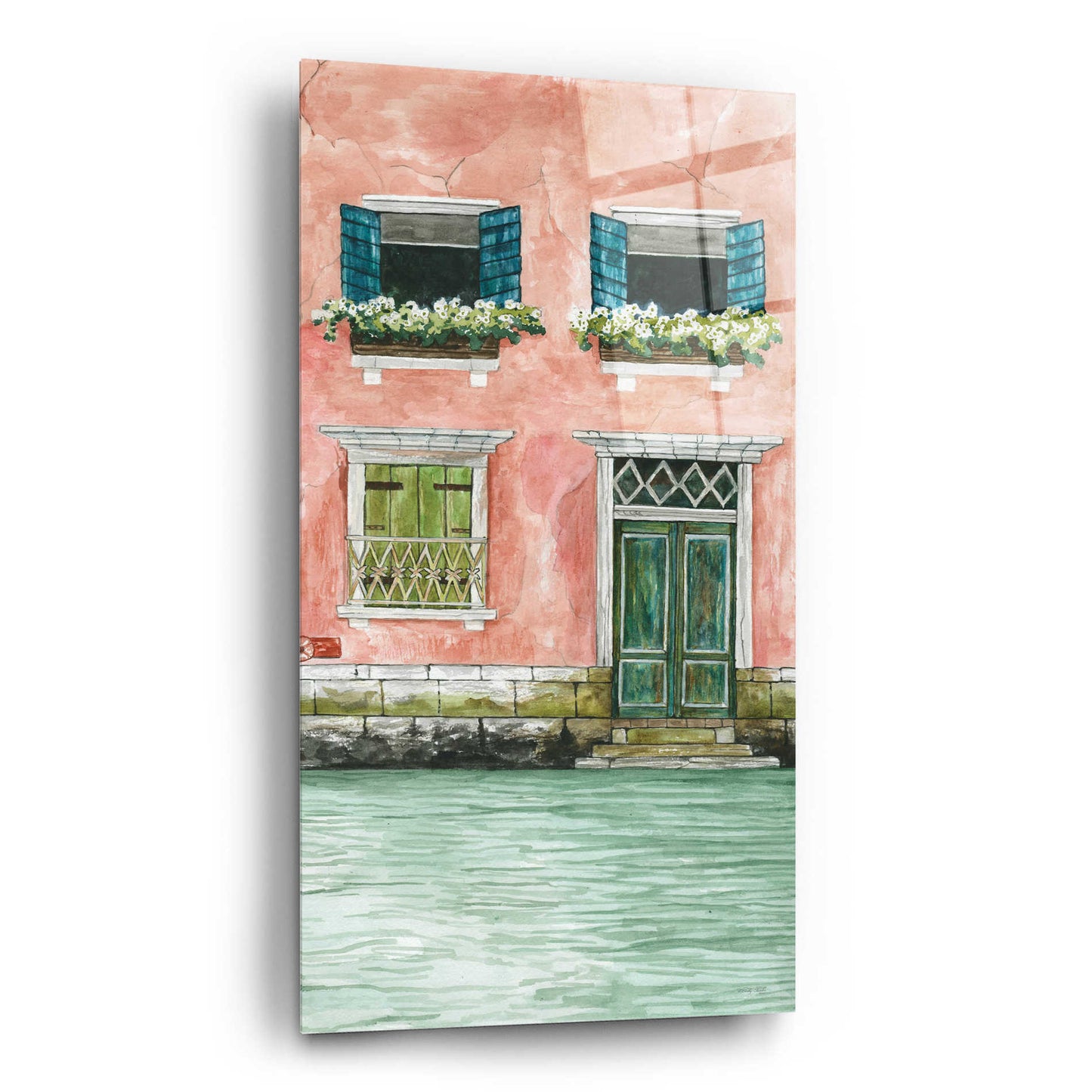 Epic Art 'Grand Canal I' by Cindy Jacobs, Acrylic Glass Wall Art,12x24
