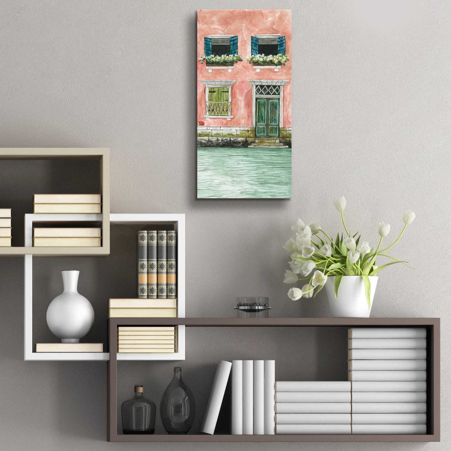Epic Art 'Grand Canal I' by Cindy Jacobs, Acrylic Glass Wall Art,12x24