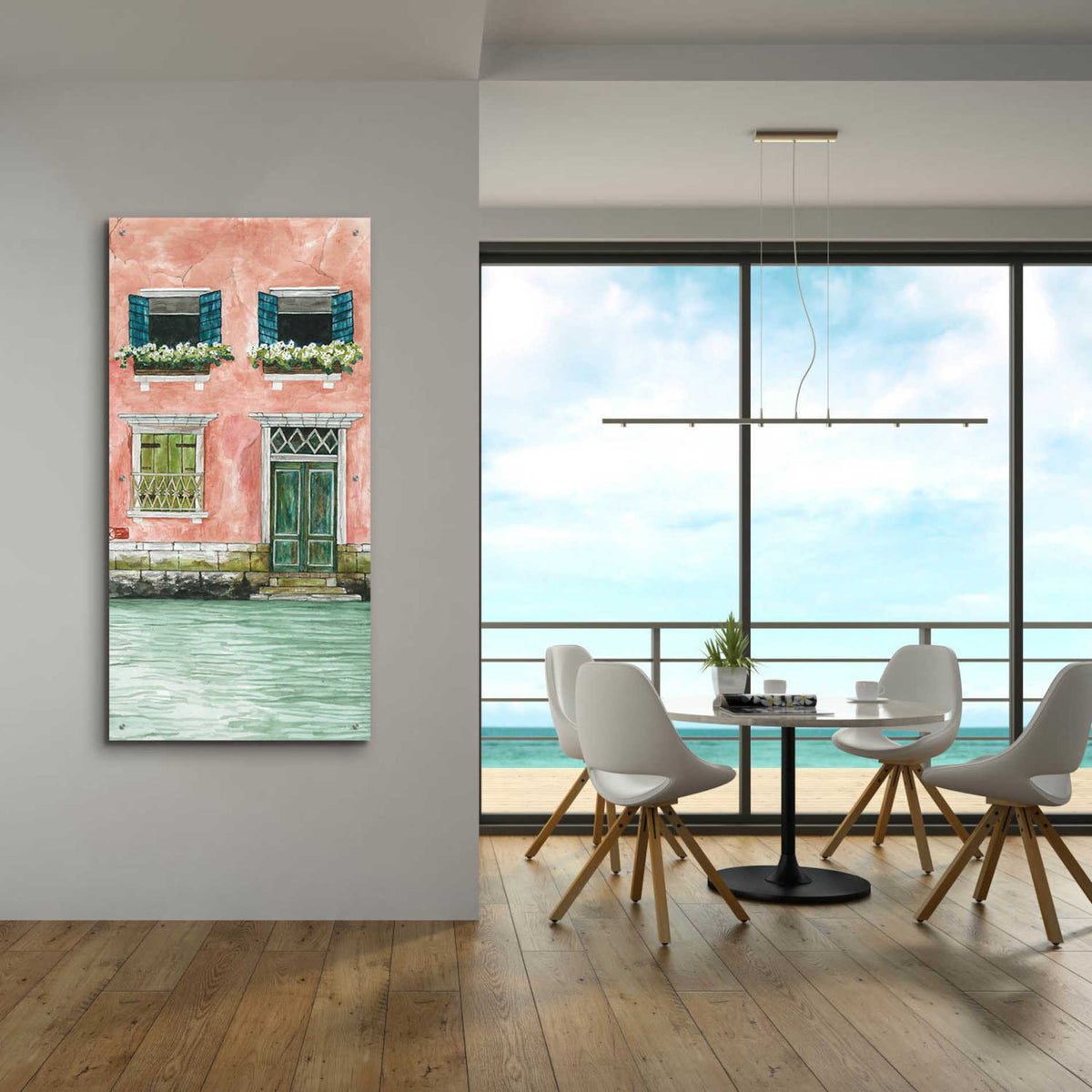 Epic Art 'Grand Canal I' by Cindy Jacobs, Acrylic Glass Wall Art,24x48