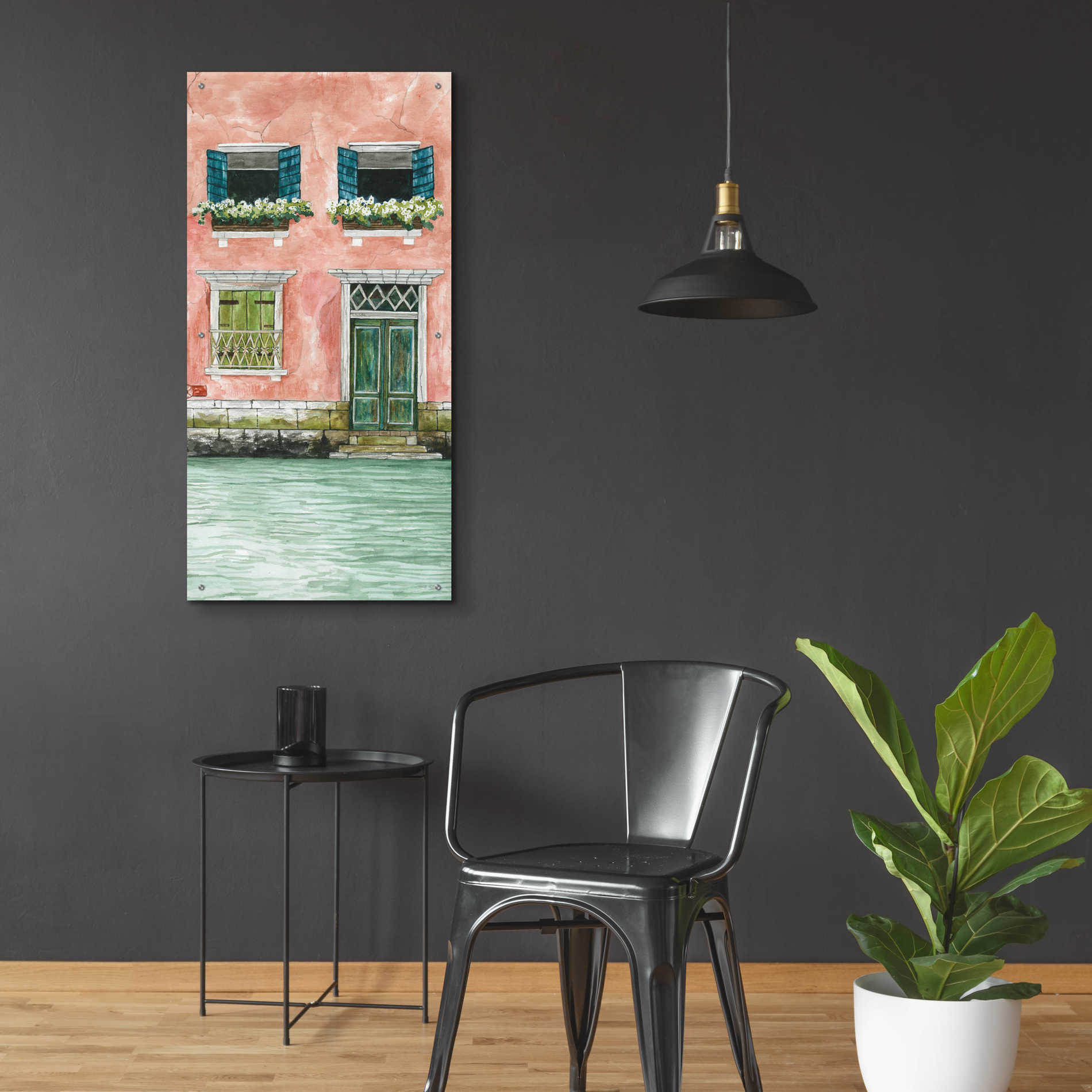 Epic Art 'Grand Canal I' by Cindy Jacobs, Acrylic Glass Wall Art,24x48