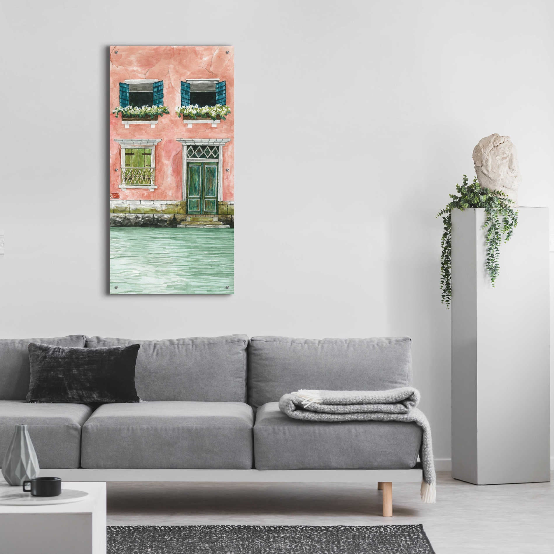 Epic Art 'Grand Canal I' by Cindy Jacobs, Acrylic Glass Wall Art,24x48
