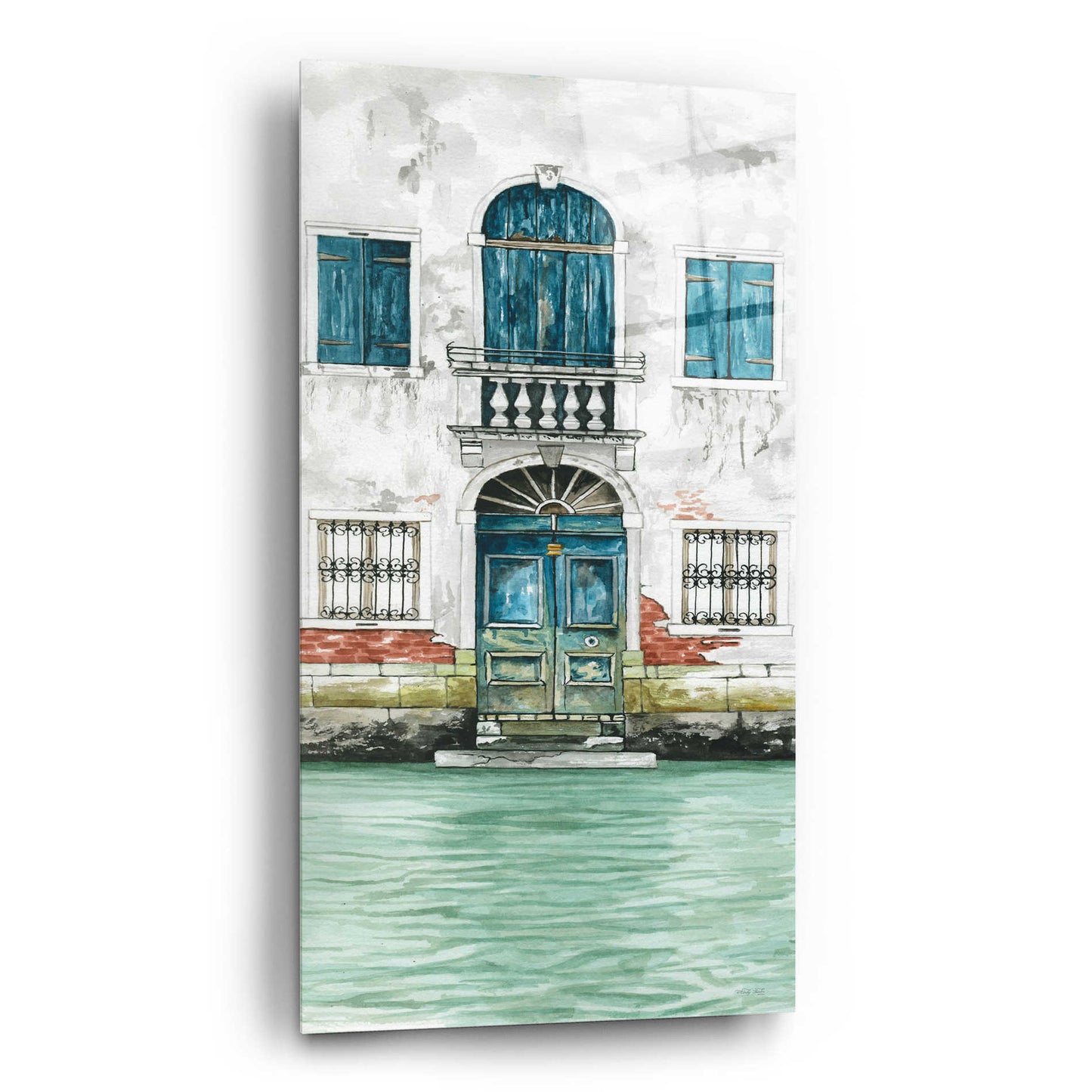 Epic Art 'Grand Canal II' by Cindy Jacobs, Acrylic Glass Wall Art,12x24