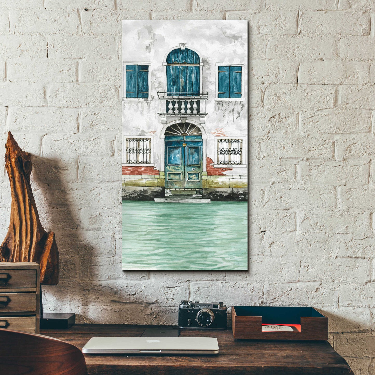 Epic Art 'Grand Canal II' by Cindy Jacobs, Acrylic Glass Wall Art,12x24