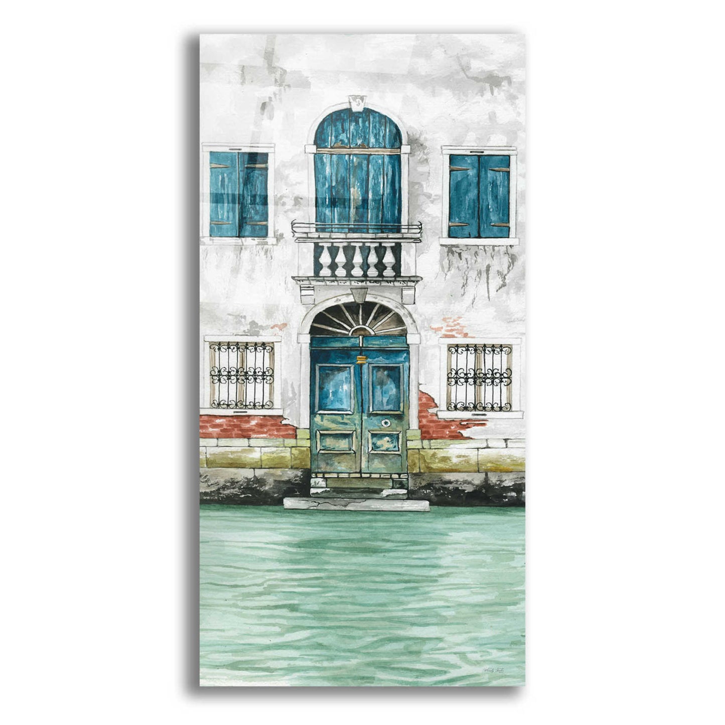 Epic Art 'Grand Canal II' by Cindy Jacobs, Acrylic Glass Wall Art,12x24