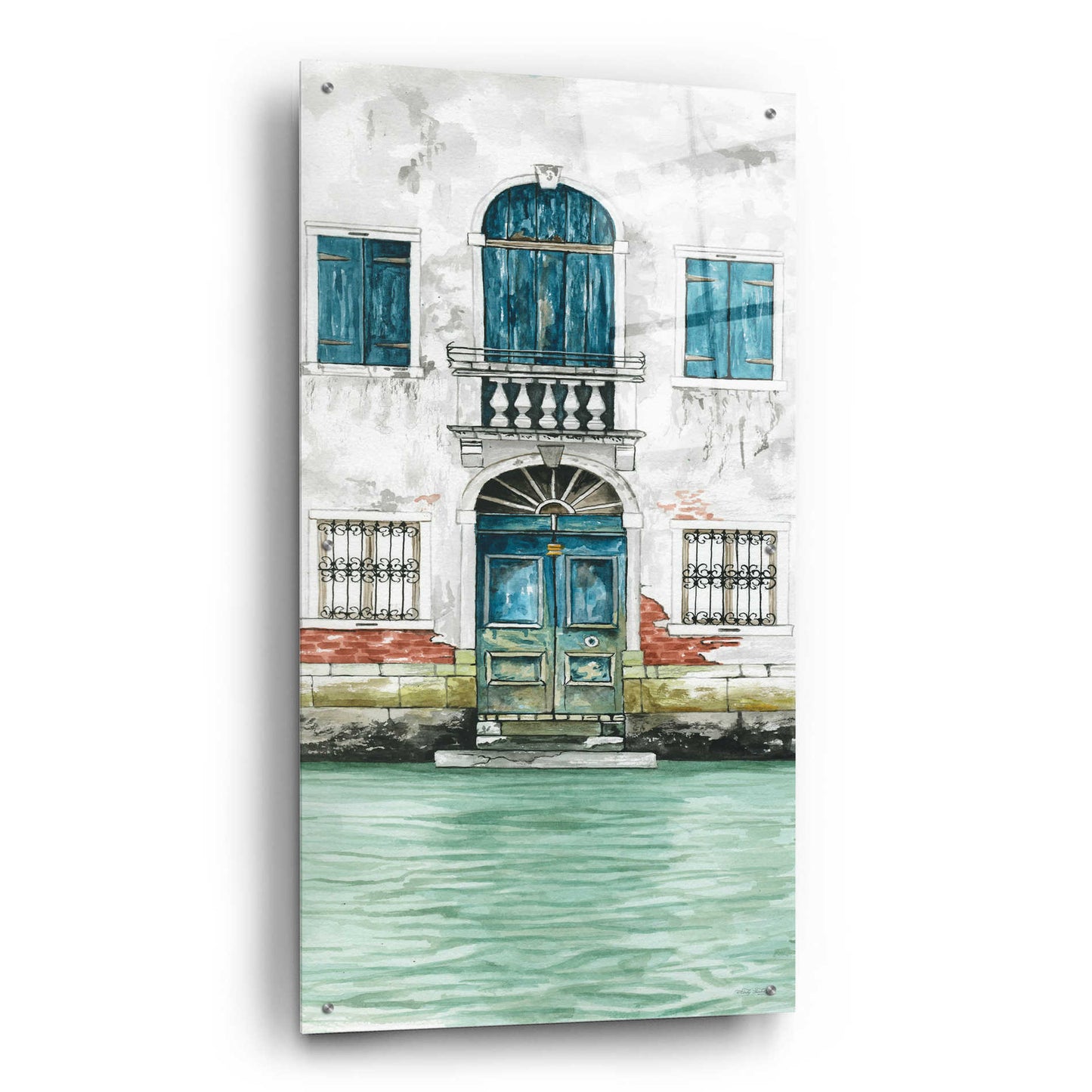 Epic Art 'Grand Canal II' by Cindy Jacobs, Acrylic Glass Wall Art,24x48