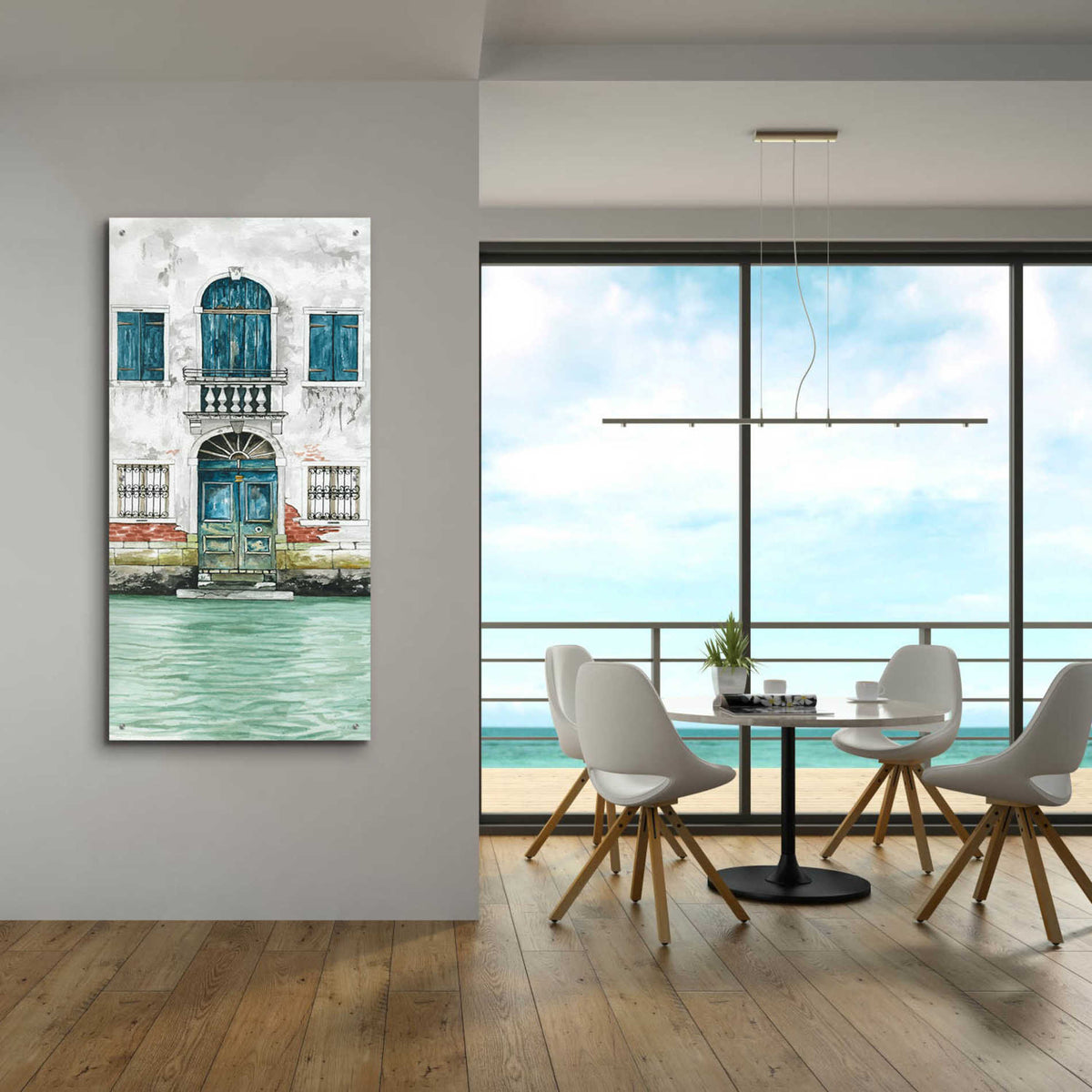 Epic Art 'Grand Canal II' by Cindy Jacobs, Acrylic Glass Wall Art,24x48