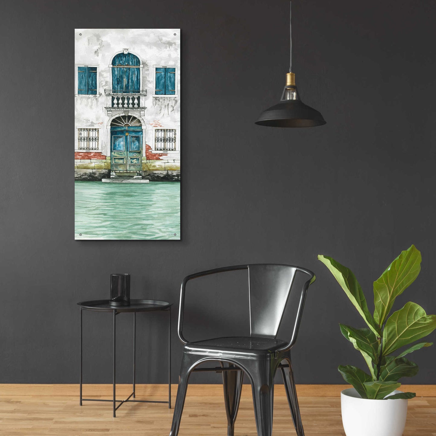 Epic Art 'Grand Canal II' by Cindy Jacobs, Acrylic Glass Wall Art,24x48