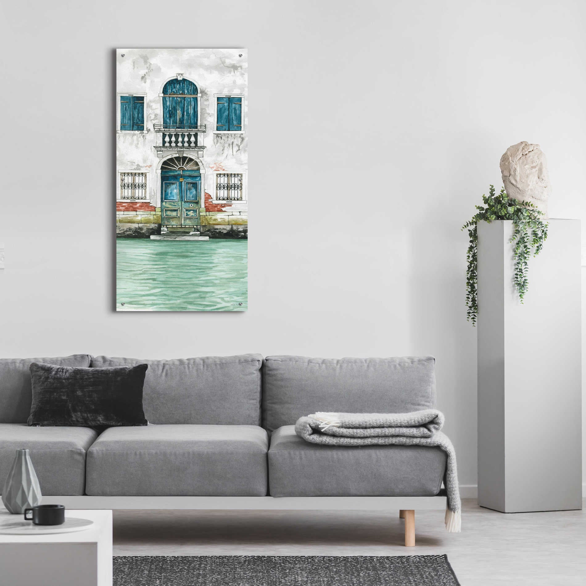 Epic Art 'Grand Canal II' by Cindy Jacobs, Acrylic Glass Wall Art,24x48