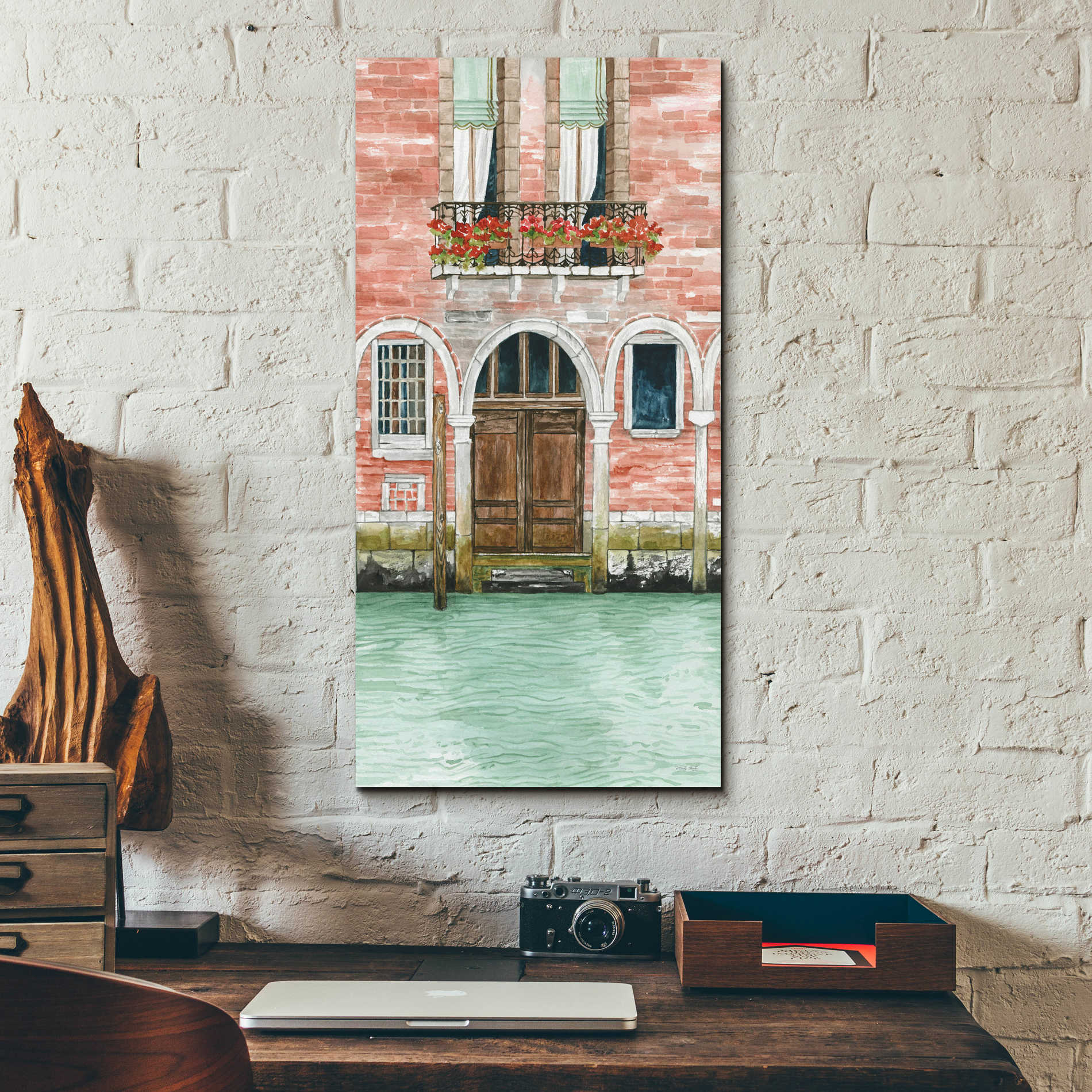 Epic Art 'Grand Canal III' by Cindy Jacobs, Acrylic Glass Wall Art,12x24