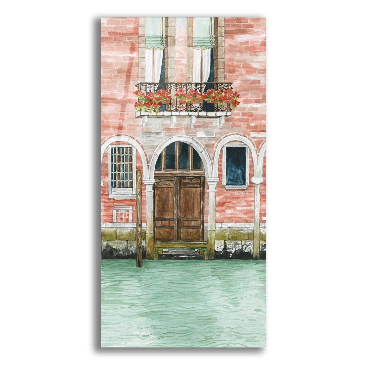 Epic Art 'Grand Canal III' by Cindy Jacobs, Acrylic Glass Wall Art,12x24