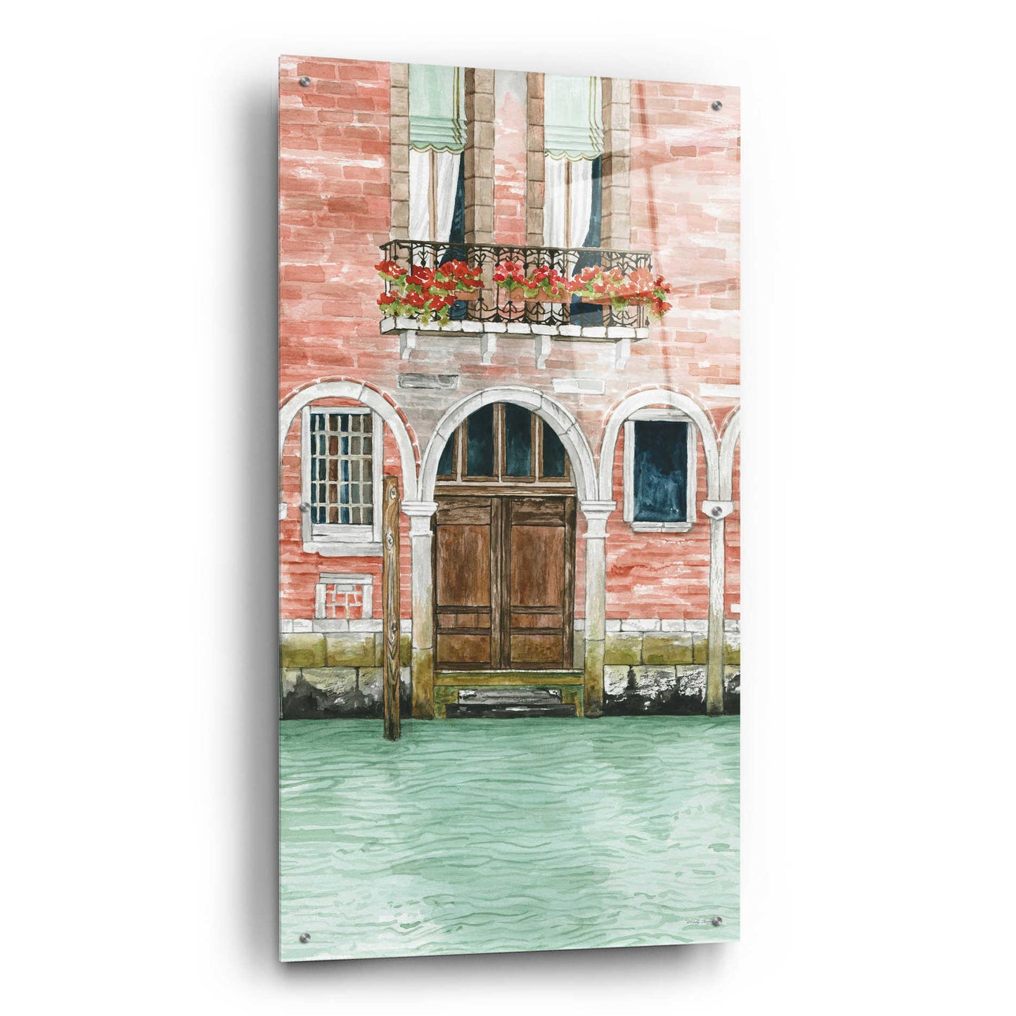 Epic Art 'Grand Canal III' by Cindy Jacobs, Acrylic Glass Wall Art,24x48