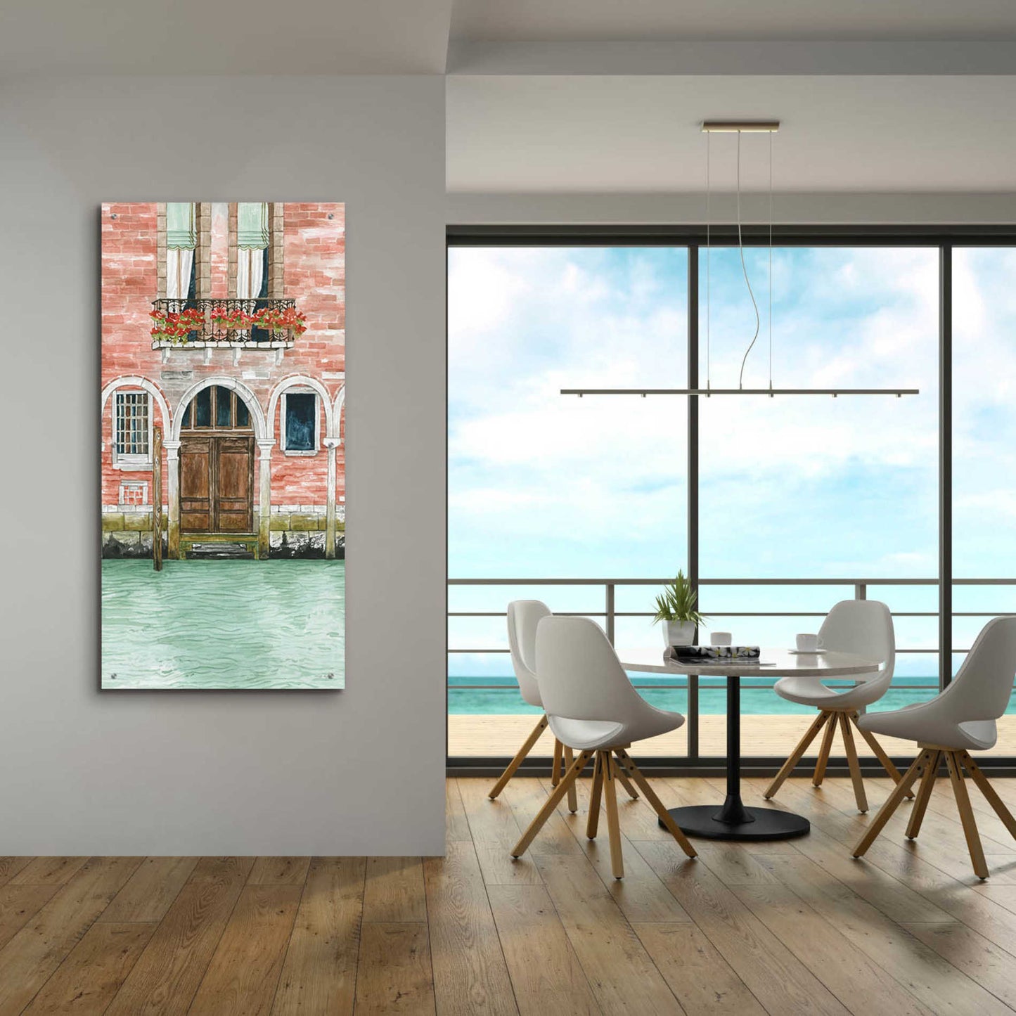 Epic Art 'Grand Canal III' by Cindy Jacobs, Acrylic Glass Wall Art,24x48