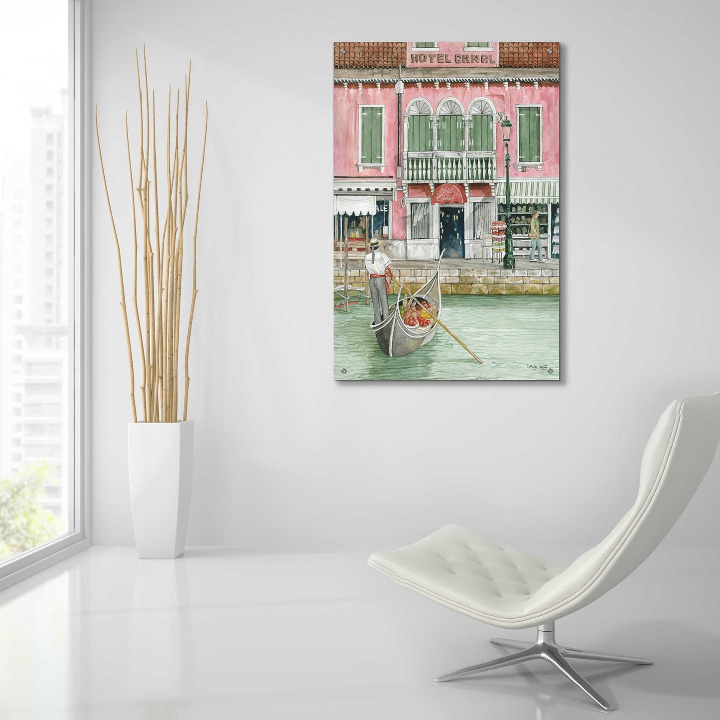 Epic Art 'Hotel Canal' by Cindy Jacobs, Acrylic Glass Wall Art,24x36