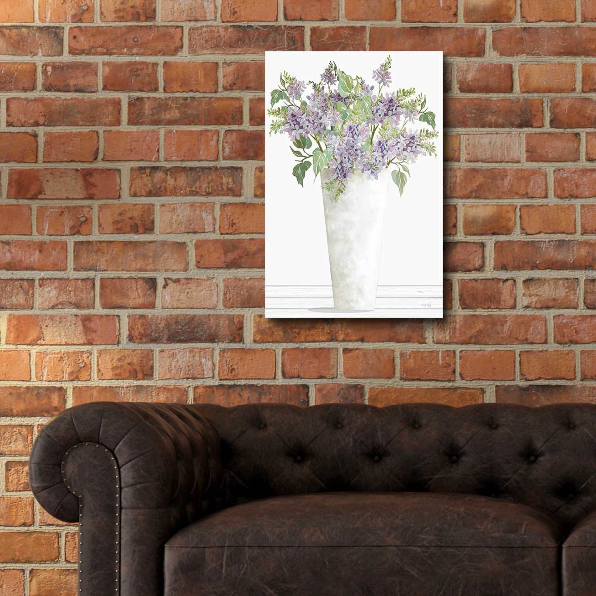 Epic Art 'Lilacs I' by Cindy Jacobs, Acrylic Glass Wall Art,16x24
