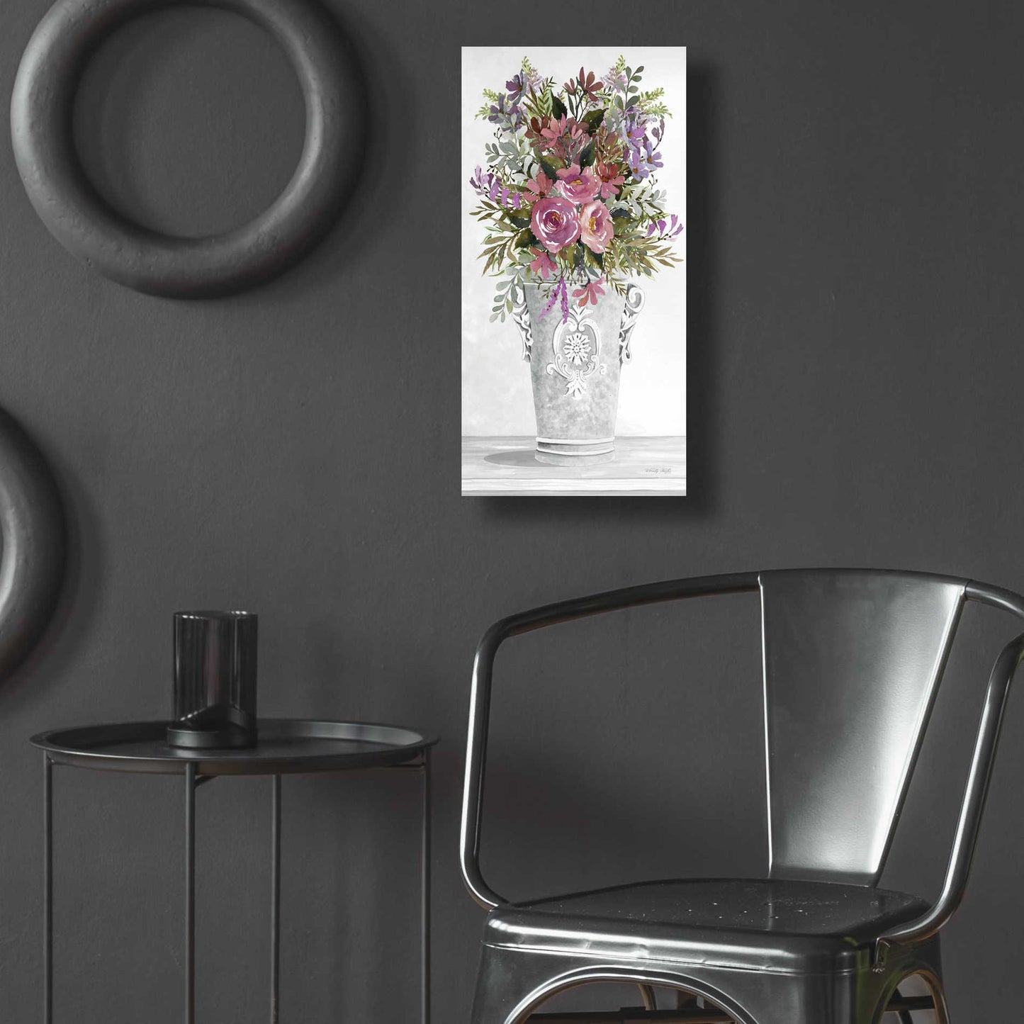 Epic Art 'Lilacs II' by Cindy Jacobs, Acrylic Glass Wall Art,12x24