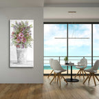 Epic Art 'Lilacs III' by Cindy Jacobs, Acrylic Glass Wall Art,24x48