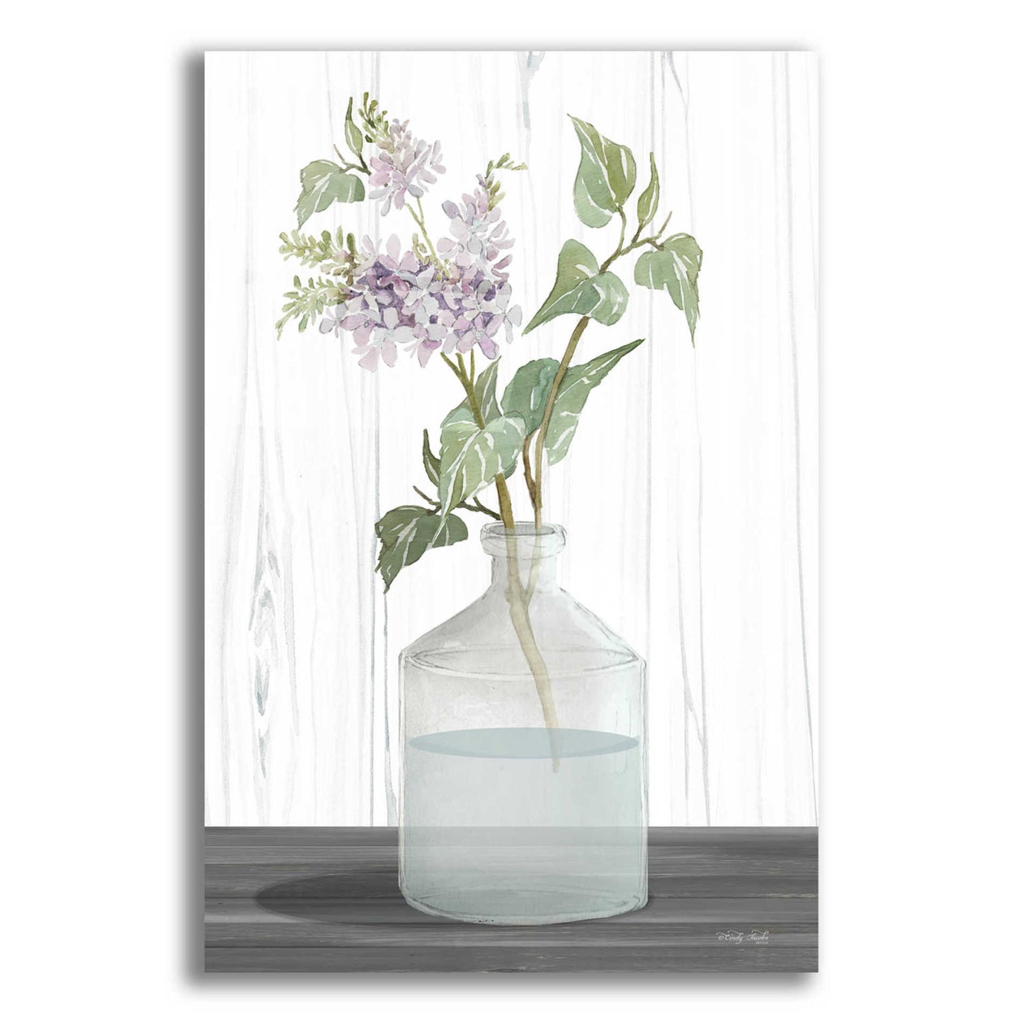 Epic Art 'Lilacs IV' by Cindy Jacobs, Acrylic Glass Wall Art