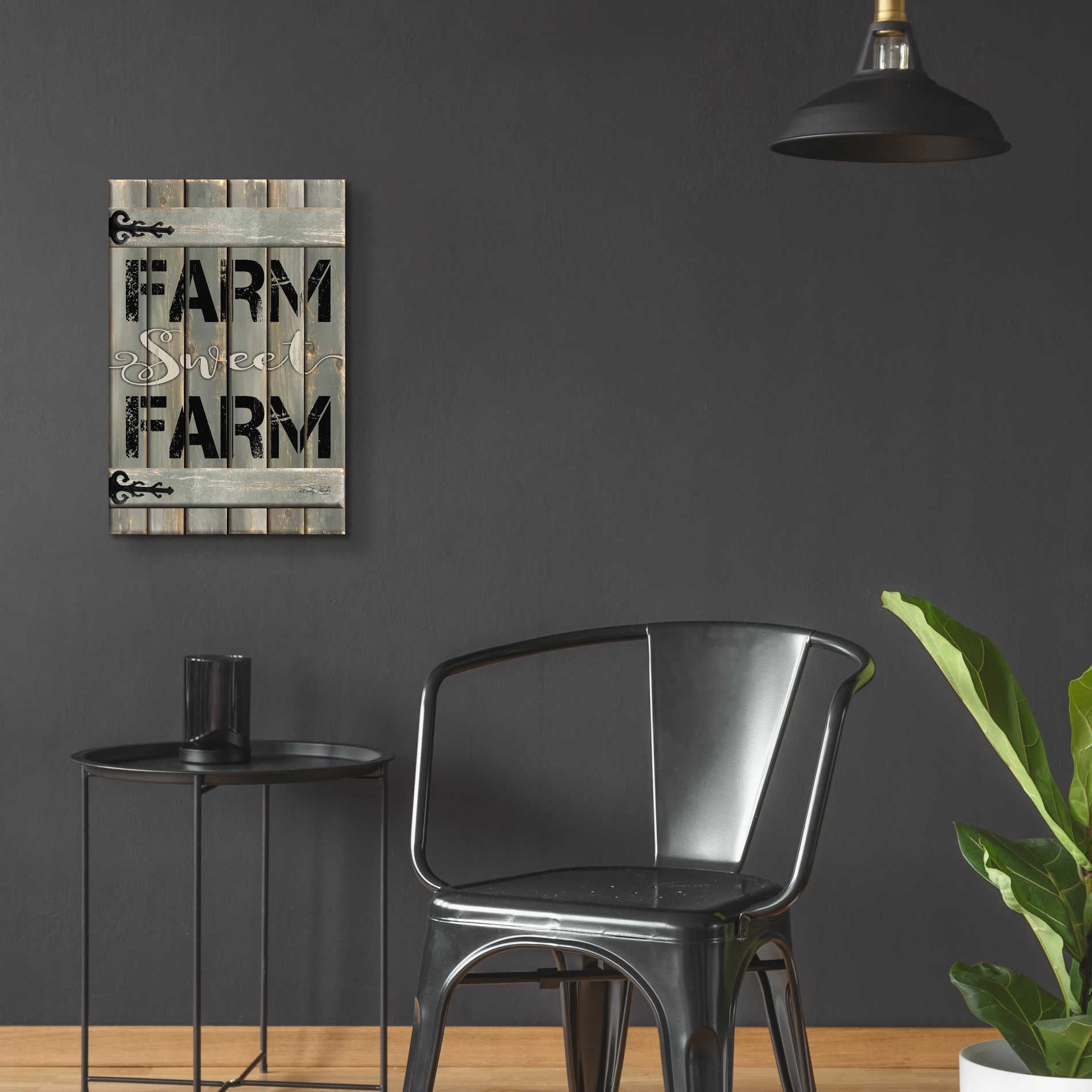 Epic Art 'Farm Sweet Farm' by Cindy Jacobs, Acrylic Glass Wall Art,16x24