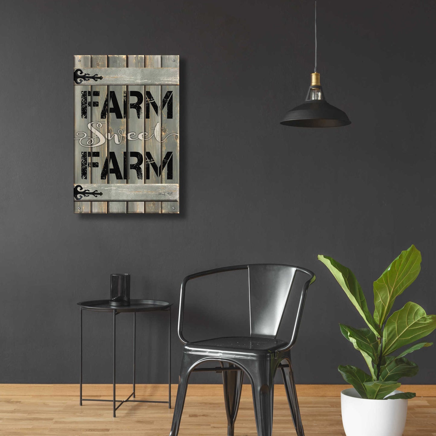 Epic Art 'Farm Sweet Farm' by Cindy Jacobs, Acrylic Glass Wall Art,24x36