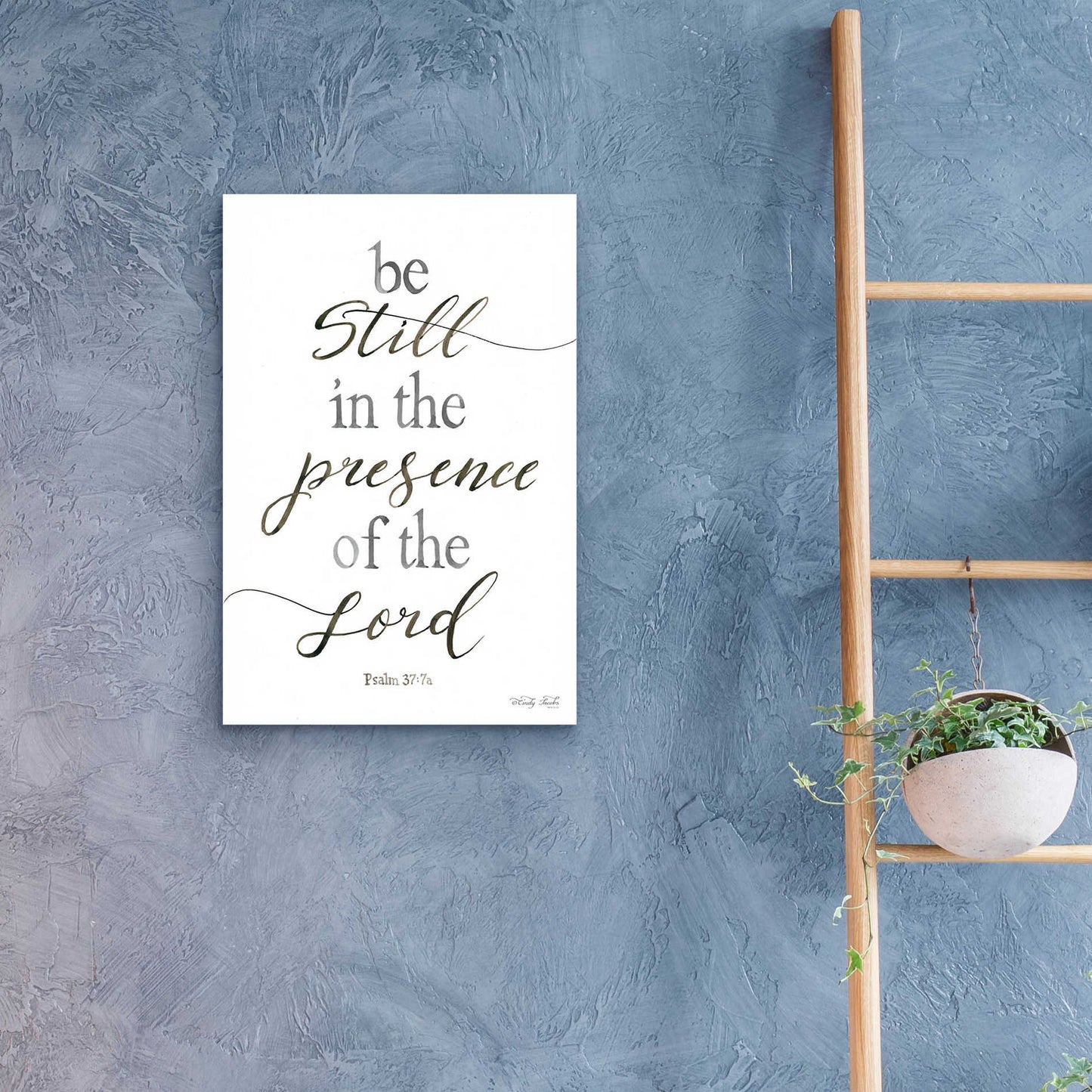 Epic Art 'Be Still in the Presence of the Lord' by Cindy Jacobs, Acrylic Glass Wall Art,16x24