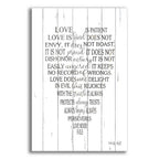 Epic Art 'Love is Patient II' by Cindy Jacobs, Acrylic Glass Wall Art
