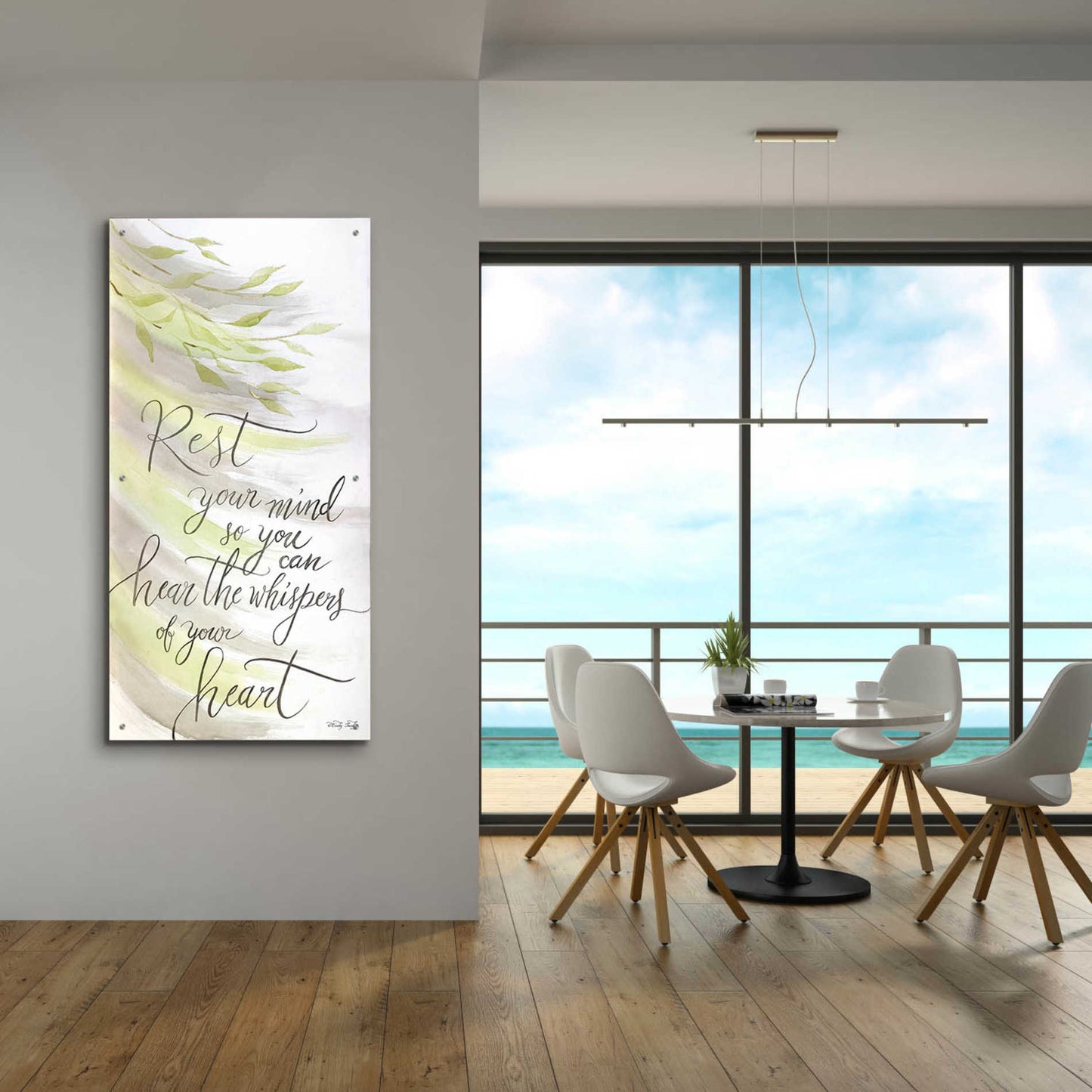 Epic Art 'Rest Your Mind' by Cindy Jacobs, Acrylic Glass Wall Art,24x48