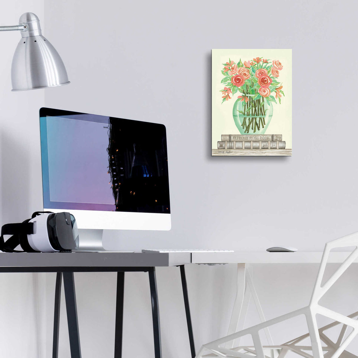 Epic Art 'Book Bouquet IV' by Cindy Jacobs, Acrylic Glass Wall Art,12x16