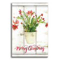 Epic Art 'Merry Christmas Cactus' by Cindy Jacobs, Acrylic Glass Wall Art