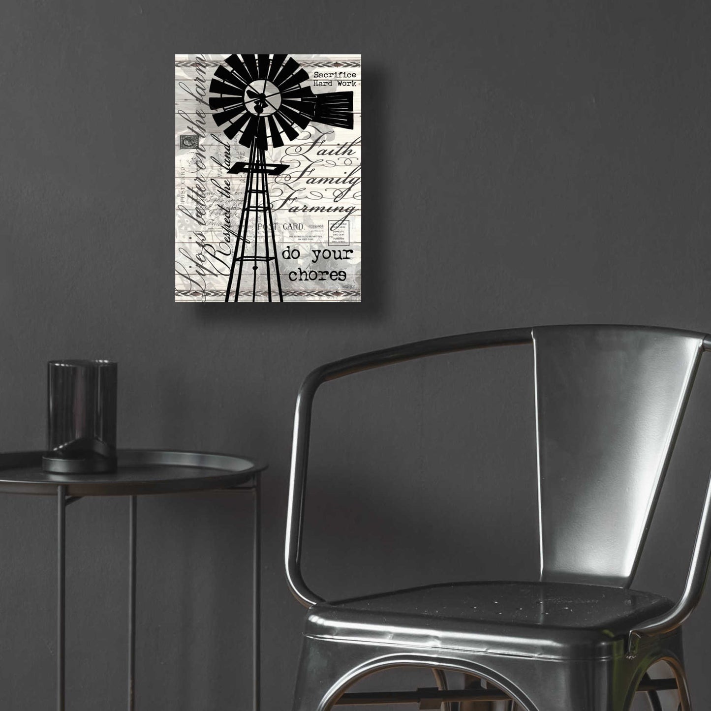 Epic Art 'Do Your Chores Windmill' by Cindy Jacobs, Acrylic Glass Wall Art,12x16