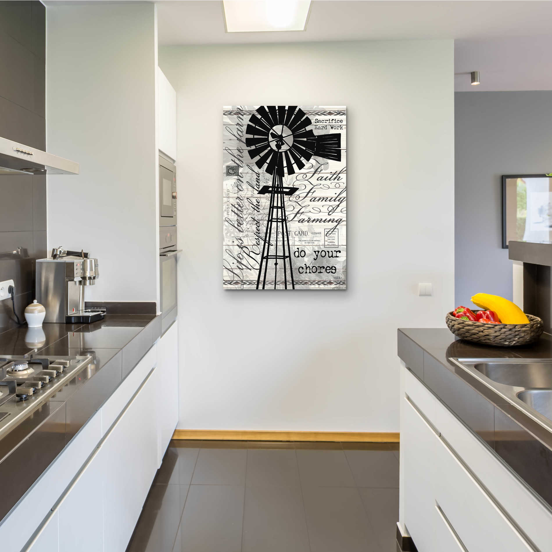 Epic Art 'Do Your Chores Windmill' by Cindy Jacobs, Acrylic Glass Wall Art,24x36