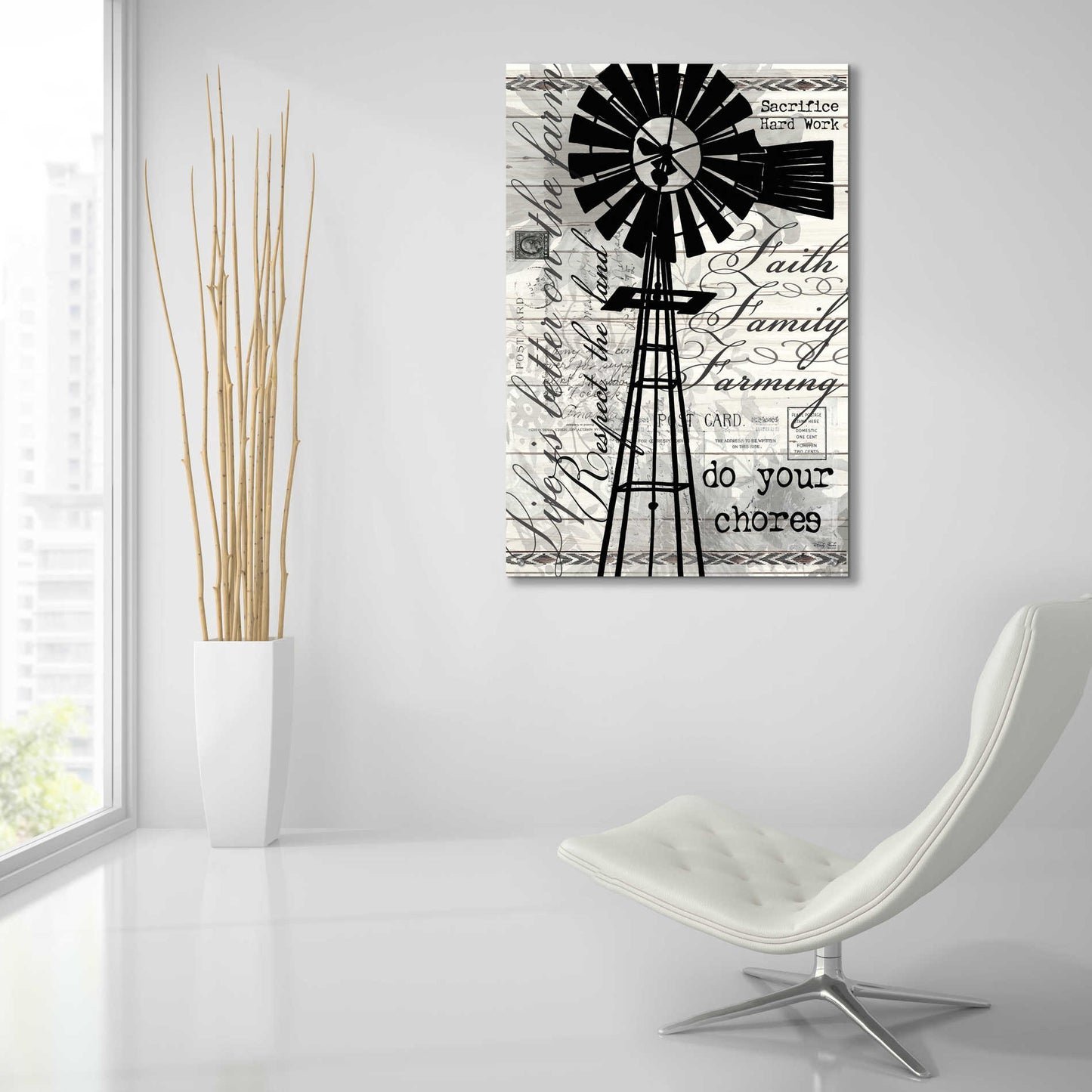 Epic Art 'Do Your Chores Windmill' by Cindy Jacobs, Acrylic Glass Wall Art,24x36