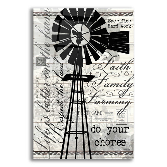 Epic Art 'Do Your Chores Windmill' by Cindy Jacobs, Acrylic Glass Wall Art