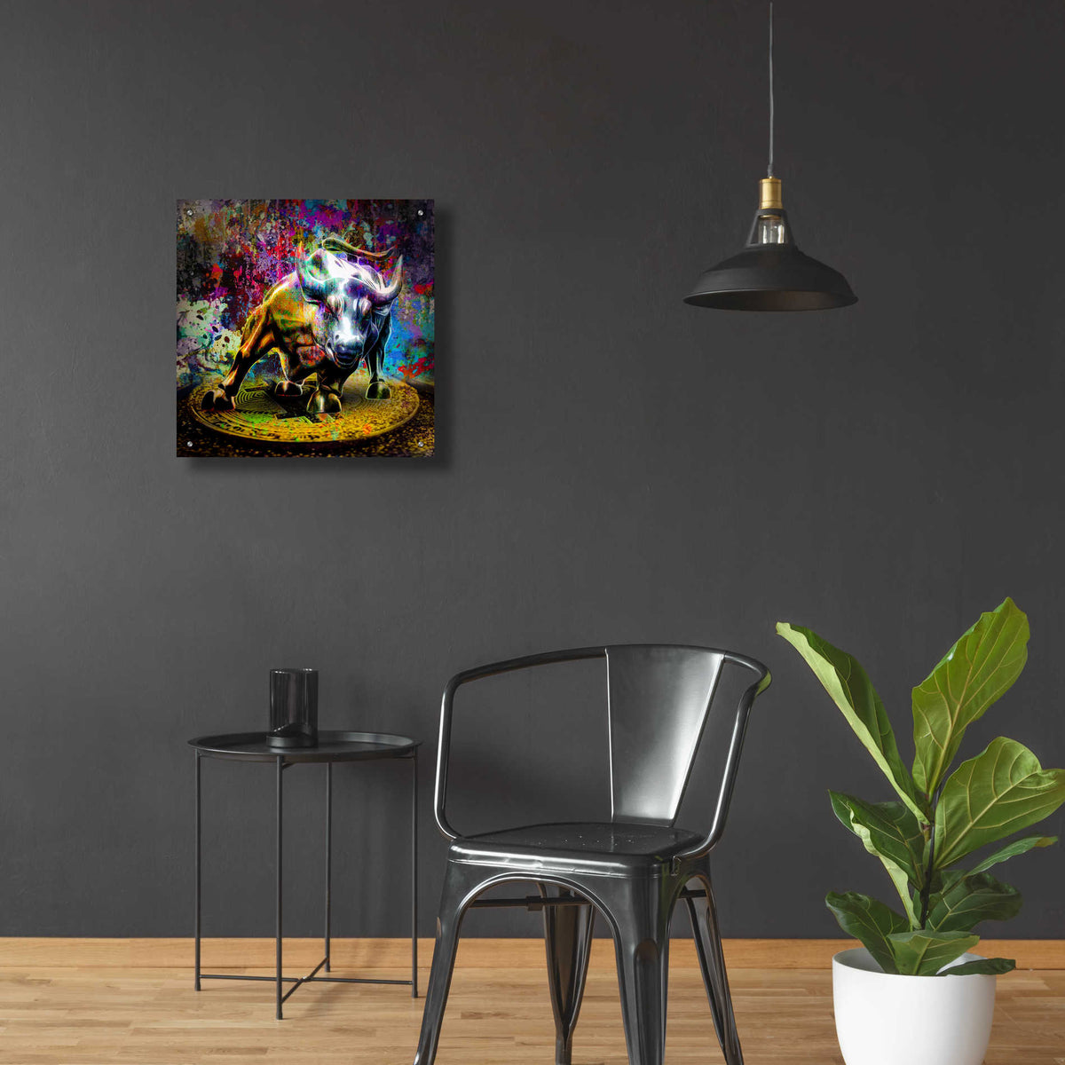 Epic Art 'Bitcoin Bull Market,' Acrylic Glass Wall Art,24x24