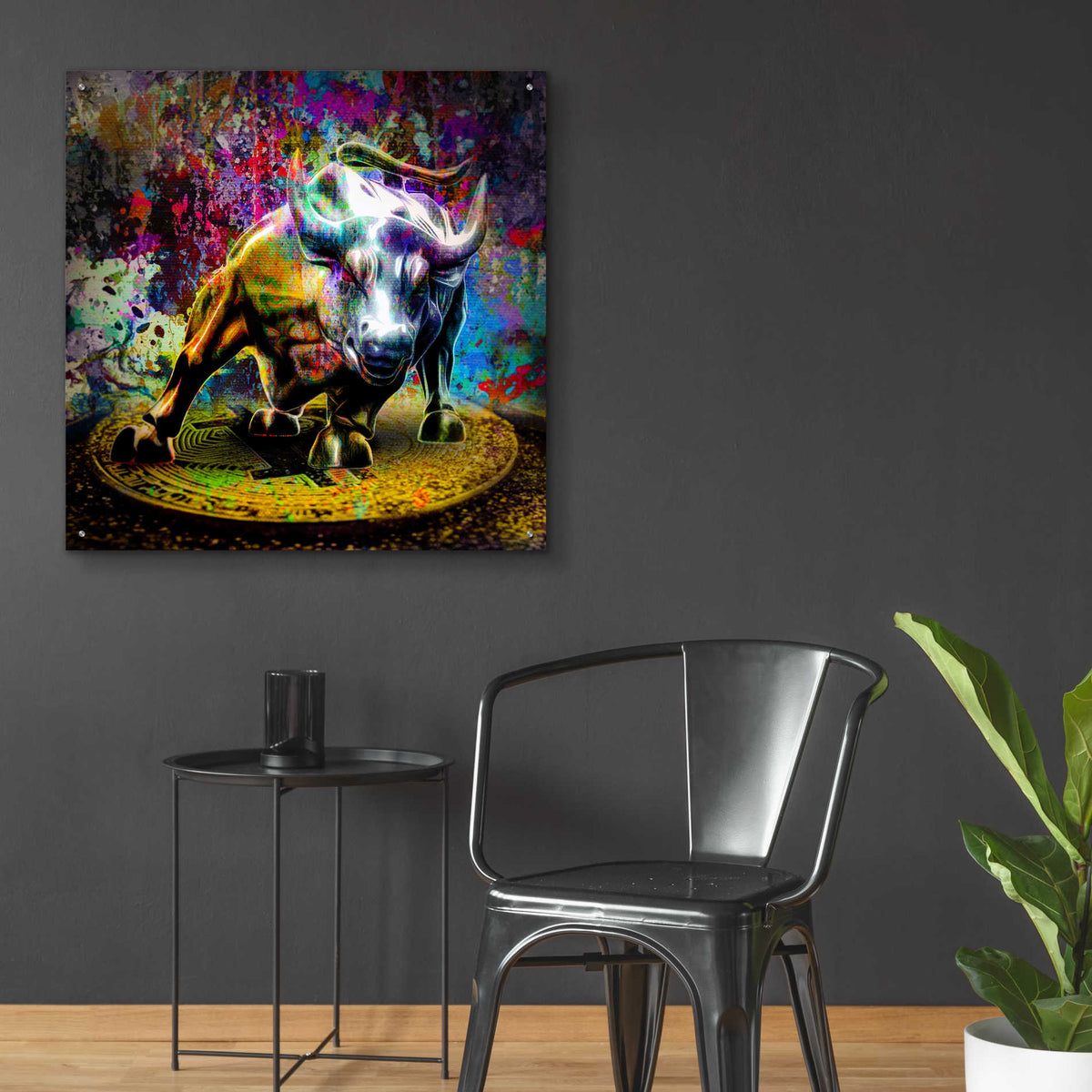 Epic Art 'Bitcoin Bull Market,' Acrylic Glass Wall Art,36x36