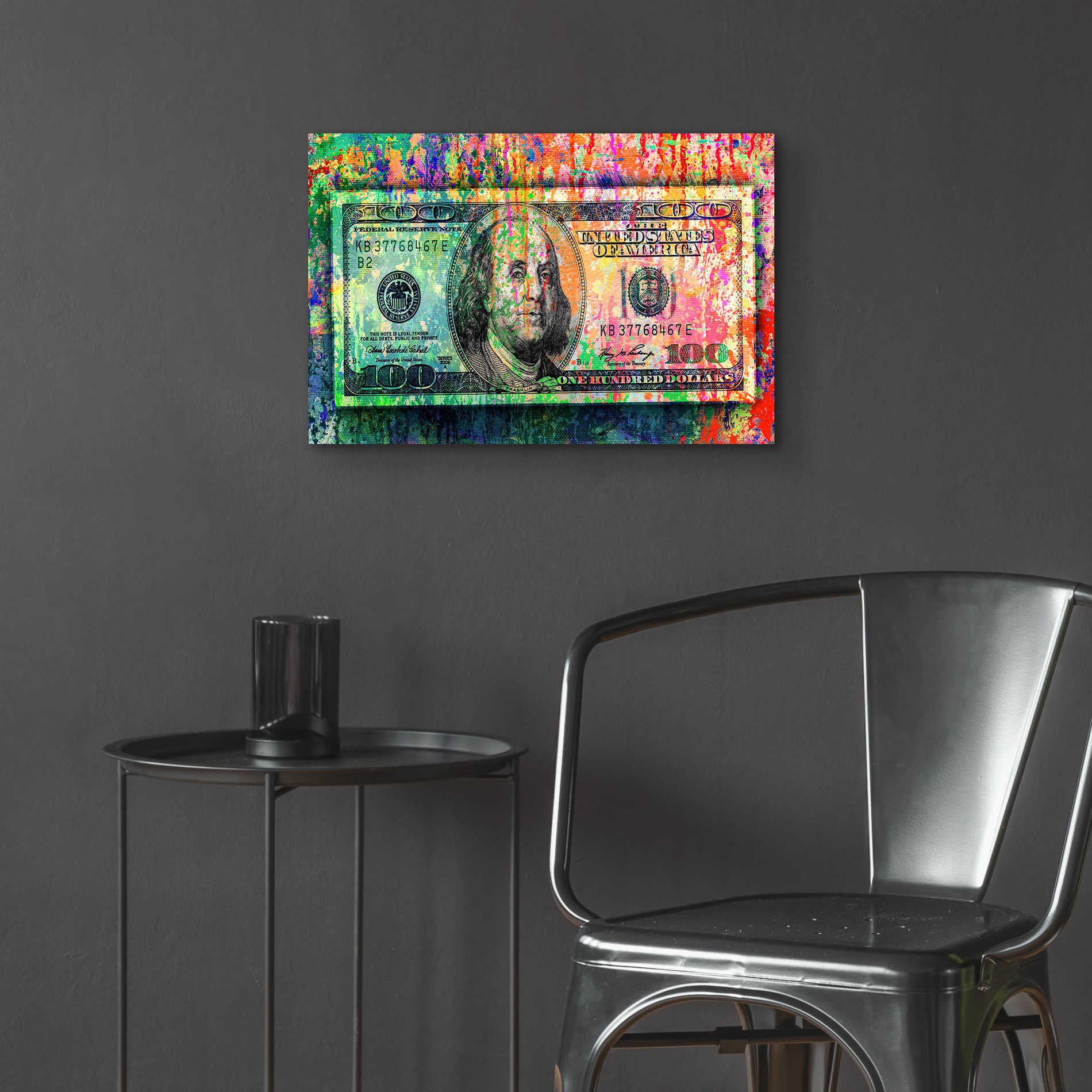 Epic Art 'Money Trail,' Acrylic Glass Wall Art,24x16