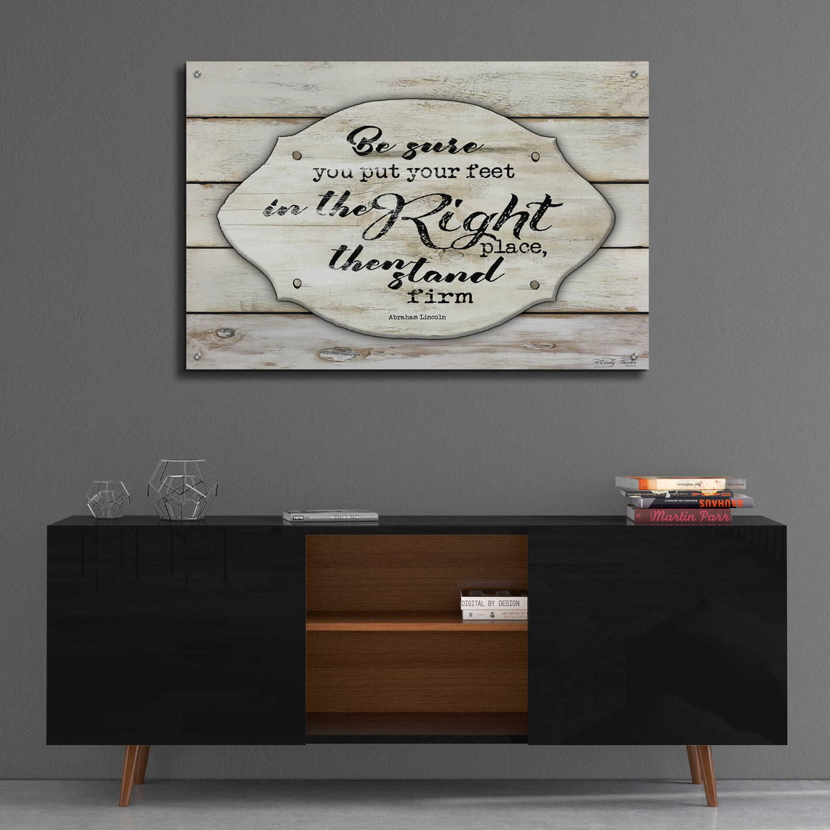 Epic Art 'Stand Firm' by Cindy Jacobs, Acrylic Glass Wall Art,36x24