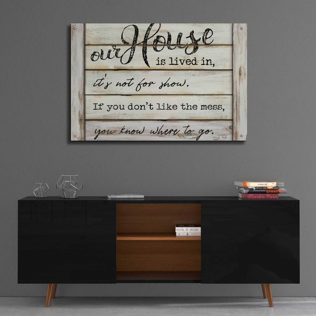 Epic Art 'Our House is Lived In' by Cindy Jacobs, Acrylic Glass Wall Art,36x24