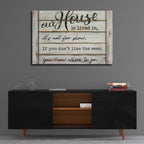 Epic Art 'Our House is Lived In' by Cindy Jacobs, Acrylic Glass Wall Art,36x24