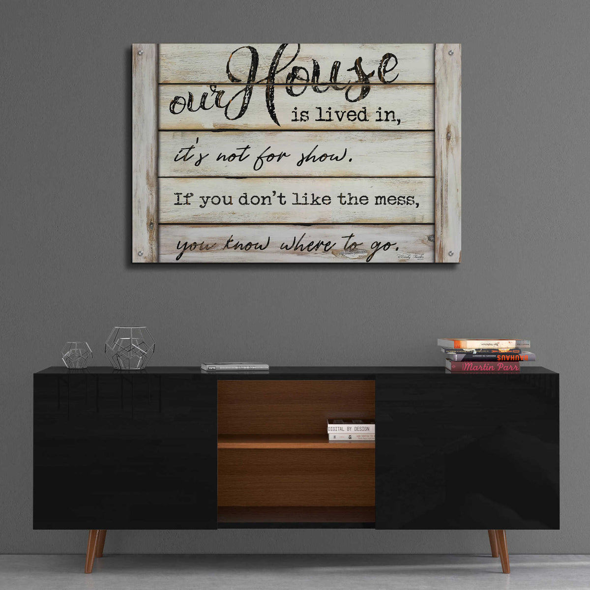 Epic Art 'Our House is Lived In' by Cindy Jacobs, Acrylic Glass Wall Art,36x24
